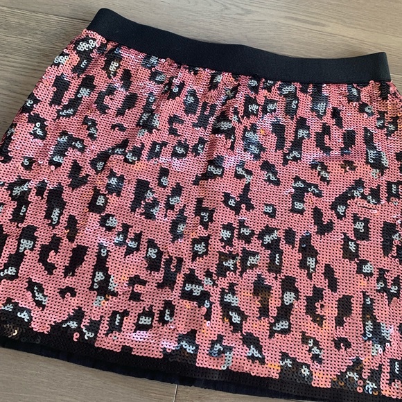 BCBG Leopard Print Sequin Skirt size XS - Picture 1 of 7